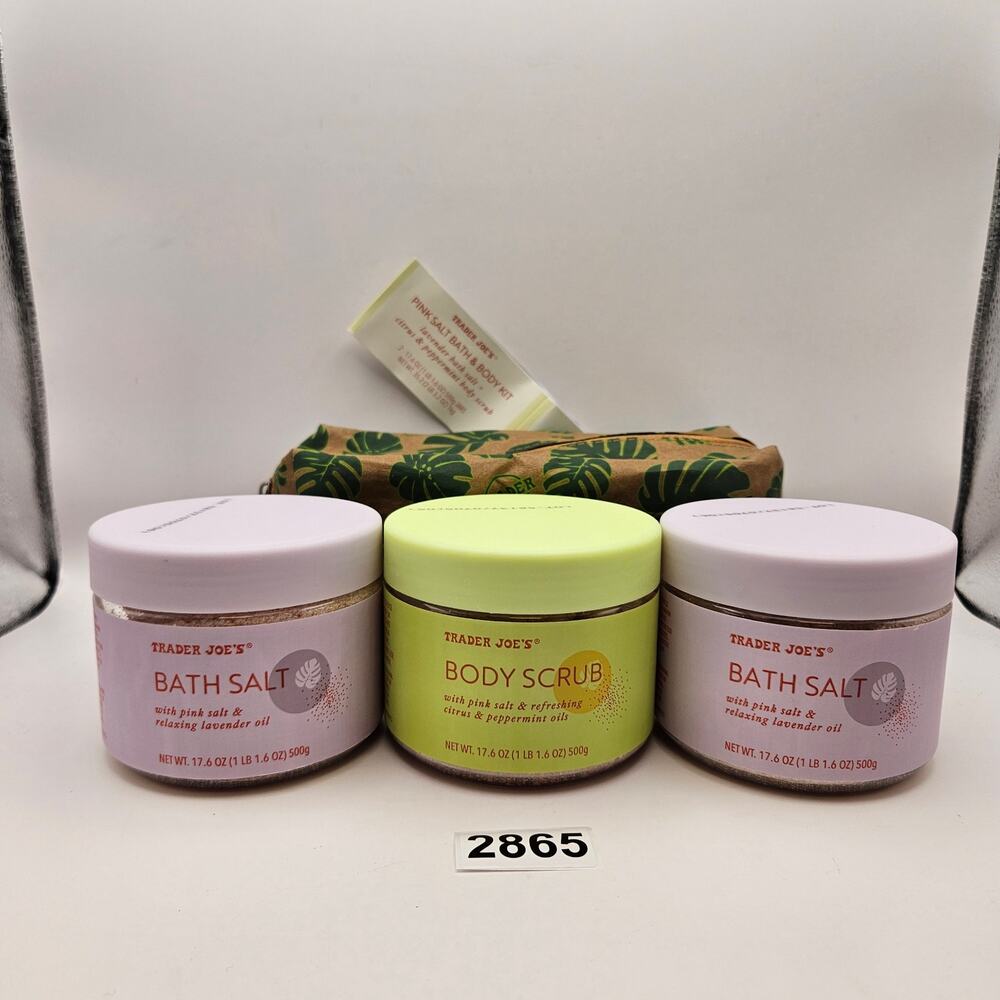 LOT OF 3 - TRADER JOE'S (1)BODY SCRUB + (2)BODY SALT NWT